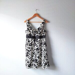 Ann Taylor Black and White Mini Dress